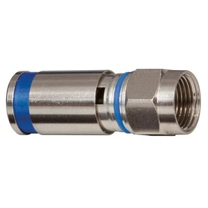 Klein Tools VDV812-623 Standard Compression Connector, RG6/6Q, Male, 10 Piiece - Picture 1 of 4
