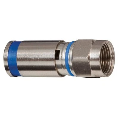 Klein Tools VDV812-623 Standard Compression Connector, RG6/6Q, Male, 10 Piiece - Image 1 of 4