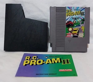 R.C. Pro-Am II (2) with Instruction MANUAL -TESTED- Authentic Nintendo NES Game - Picture 1 of 6