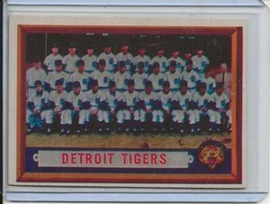 1957 Topps Baseball Card of the Detroit Tigers Team Near Mint # 198 - Picture 1 of 2