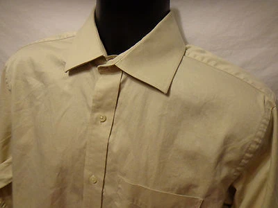 Camisa de vestir para hombre Banana Republic beige 15 15 1/2 100 % algodón Foto 1 de 3