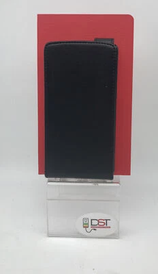 Cover case a Flip Verticale Per LG G3 Rigida similpelle Nera - Immagine 1 di 4