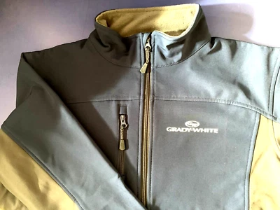 Grady White Screen Printed Devon & Jones Men's Soft Shell Colorblock Jacket - Image 1 of 4