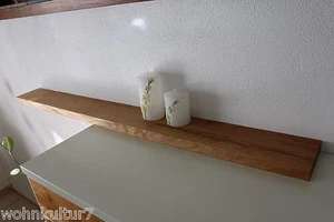 Tablero de pared roble madera maciza tablero estante enchufe estante NUEVO también a medida - Imagen 1 de 11