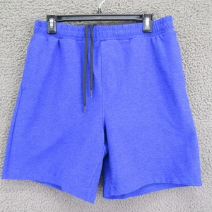 Pantalones Cortos Beyond Yoga Para Hombre Medianos Azul Atléticos Cremallera Bolsillo Cordón Hechos en EE. UU. - Imagen 1 de 8