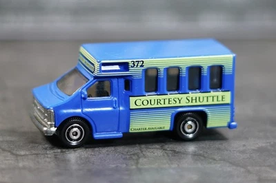 Matchbox Exclusive Chevy Transport Bus Blue Courtesy Shuttle LOOSE Rare - Image 1 of 4