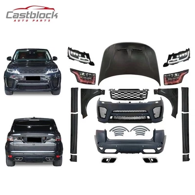 For 2015-17 Land Rover Range Rover Sport Upgrade 18-21 SVR Kit Lights Cover - Image 1 of 4