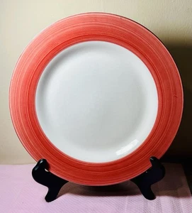 Berry JCP Collection 10.5” Dinner Plates. Set Of 4 Stoneware Berry Red Rim. - Picture 1 of 2