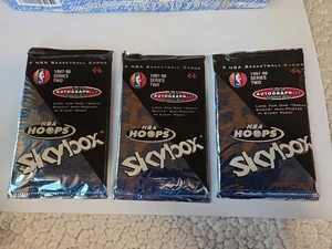 1997-98 SKYBOX NBA Hoops Basketball Series 2 Retail Factory Seal 3 Pack 27 Cards - Picture 1 of 5