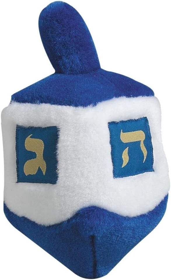 Multipet 6.5" Hanukkah Dreidel Dog Toy With Sound Battery Included Holiday Song - Image 1 of 1