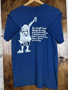 T-shirt vintage anni 70 punto singolo M divertente bere citazione più significato SOB papà umorismo - Foto 1 di 10