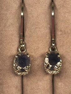 Wunderschöne neue Ohrhänger Sterlingsilber & Saphir Ohrhänger signiert 925A - Bild 1 von 15
