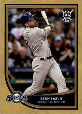 2018 Topps Big League Gold #82 Ryan Braun - BB - Image 1 of 2