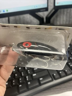 Señuelo Arbogast Jitterbug Topwater negro y rojo *NUEVO* Foto 1 de 3