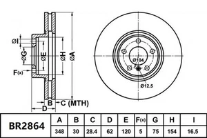 Bendix Ultimate Rear Brake Rotor for Skoda Kodiaq RS 2.0L 16v CUM 2019 - 2021 - Picture 1 of 2
