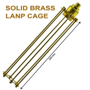 Solid Brass Lamp Bulb Cage for DIY designs (300mm) - Picture 1 of 6