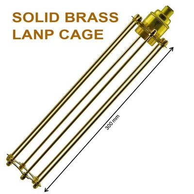 Solid Brass Lamp Bulb Cage for DIY designs (300mm) - Image 1 of 4
