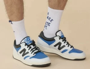 New Balance 480 Casual Retro Shoe Men’s Size 5 | Wmns 6.5 White Black Sneaker - Picture 1 of 10