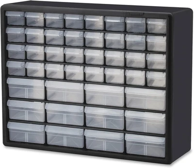 44-Drawer Plastic Storage Cabinet for Garage, Crafts, Makeup & More - Black - Image 1 of 4