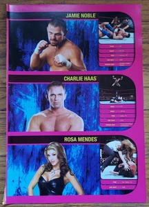 JAMIE NOBLE CHARLIE HASS ROSA MENDES WWE WORLD WRESTLING ENTERTAINMENT PRINT AD - Bild 1 von 1