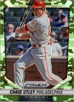Panini Prizm Prizms 2014 camuflaje #75 Chase Utley BB Foto 1 de 2