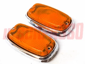 Front Turn Signal Lights Fiat 1300 1500 Sedan 1100 D In Metal Aric Defective - Picture 1 of 4