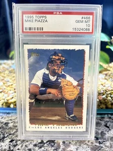 Mike Piazza HOF PSA 10 1995 Topps #466 Dodgers Mets  - Bild 1 von 2
