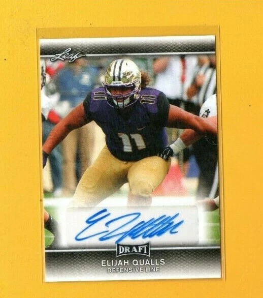 D13223 2017 Leaf Draft Autographs #AEQ1 Elijah Qualls - Image 1 of 1