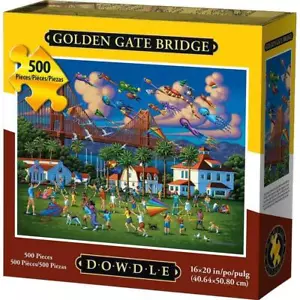 Rompecabezas de arte popular Dowdle; puente Golden Gate; 500 piezas - Imagen 1 de 2