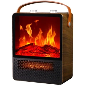 Electric Fireplace Heater Mini 1500W Portable Small Fireplace Heater for Indo... - Picture 1 of 9