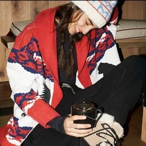 Free People Movement California Bear All Team Cardigan-M-$168 - Picture 1 of 1