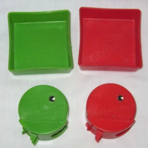 1980 Pac Man Board Game Replacement Parts Piece Red Green - Milton Bradley MB - Picture 1 of 3