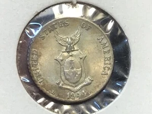 USA Philippinen 1944 D Silber 10 Centavos Welt Silbermünze, WWII Ära, 1 Münze - Bild 1 von 24