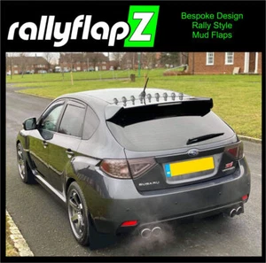 rallyflapZ | Mud Flaps & Fixings FITS: Subaru Impreza WRX|STI 08-14 Black *3.2mm - Picture 1 of 2