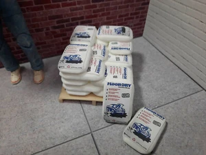 Pallet with Bags Model Prop 1/10 Scale Shop Garage Diorama Dollhouse - Picture 1 of 7