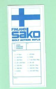 Sako Model Vixen Forester Finnbear Owners Instructions Manual Reproduction
