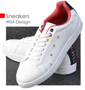 Men's Ladies Heroes Sneakers Trainers White Red Germany Tennis Size 37 To 45 - Picture 1 of 6