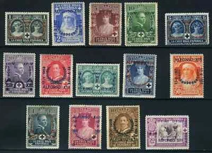 SPAIN 1927, CORONATION, KINGS AND QUEENS, FULL SET. MH*/MNH** - Picture 1 of 2