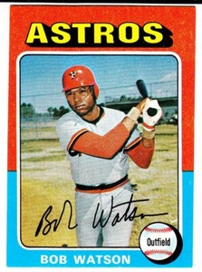 1975 TOPPS MINIS #227 BOB WATSON Houston Astros Baseball Card