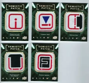 2017 Alien Movie trading cards Semiotic Patch lot of 10 different - Picture 1 of 2