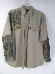 Camisa Browning Super Naturals Para Hombre LG Caza Manga Larga Latón A Presión/Beige Camuflaje - Imagen 1 de 16
