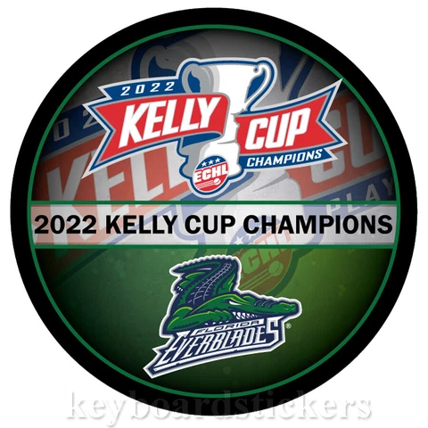 2022 ECHL Kelly Cup Champions Florida Everblades Souvenir Hockey Puck - NEW Cover