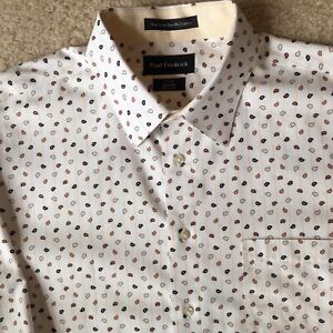 Paul Frederick Non-Iron Two Ply Cotton Designs Men’s Dress Shirt Size 17 - 35