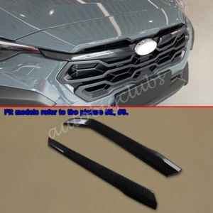 For Subaru Crosstrek 2024-2025 Carbon Fiber Front Grille Cover Trims Accessories - Foto 1 di 6