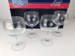 Vintage Set of 4 Cristal d'Arques Grande Cave Crystal Glasses - France - 25.5 oz - Picture 1 of 8