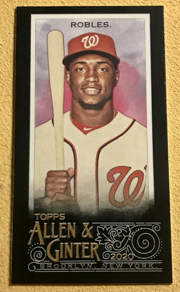  2020 Topps Allen & Ginter X VICTOR ROBLES Nationals Black Mini Online Exclusive - Image 1 of 1