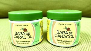 PACK OF 2_ Baba De Caracol Earth Snail Slime Facial Cream 3.5 Oz.