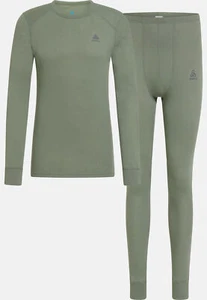 Odlo Hombre Active Warm Base Layer Set, Camiseta Manga Larga y Pantalón - Imagen 1 de 8