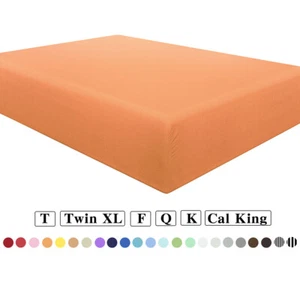 Fitted Sheet 1800 Soft Wrinkle Resistant Microfiber Hypoallergenic Deep Pocket - Picture 1 of 31