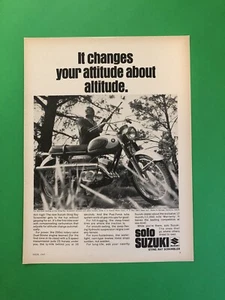 1967 SUZUKI STING RAY SCRAMBLER SOLO ORIGINAL VINTAGE PRINTED AD ADVERTISEMENT - Bild 1 von 1